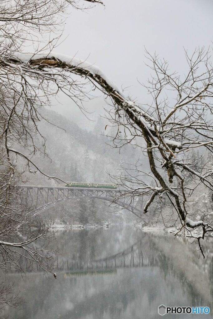 雪の第１橋梁