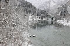 雪の第４橋梁