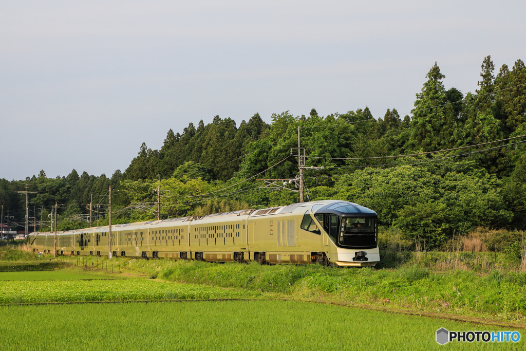 夕日に染まる！