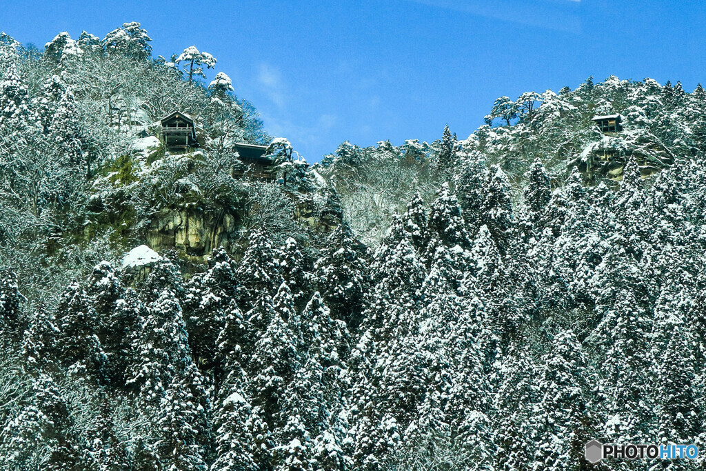 雪の山寺＃山形県