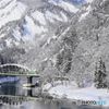 朝日の雪景色！
