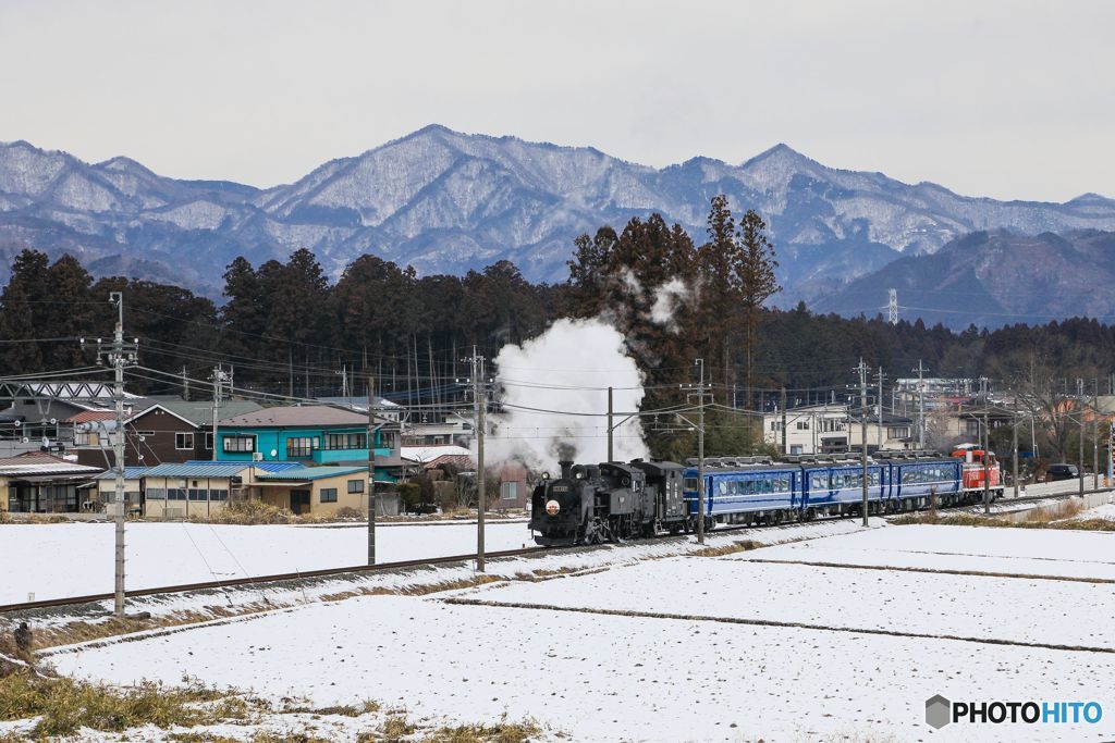 雪のＳＬ大樹！