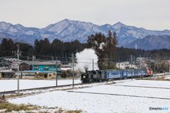雪のＳＬ大樹！