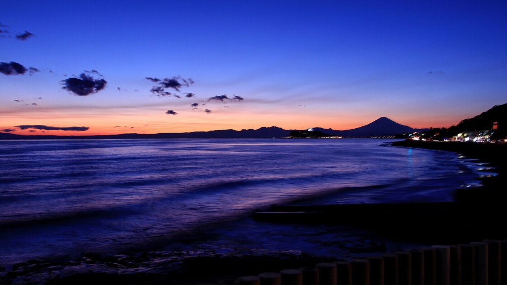 稲村ケ崎の夕暮れ