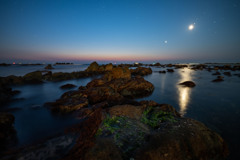 阿字ヶ浦の夜明け