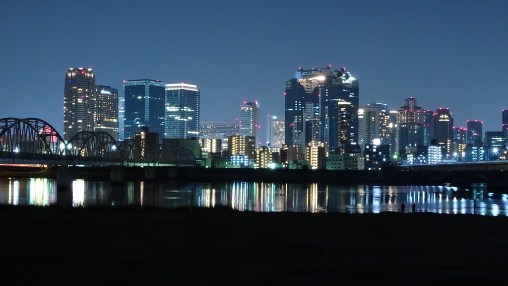 淀川からの夜景