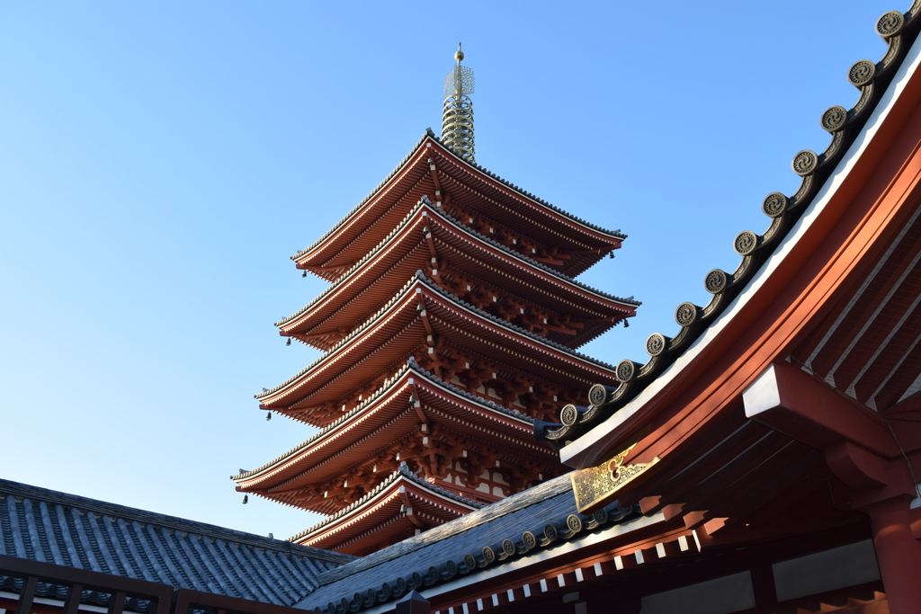 浅草寺の五重塔