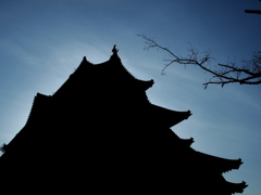 松江城の朝