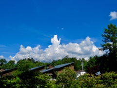 浅間山にかかる雲