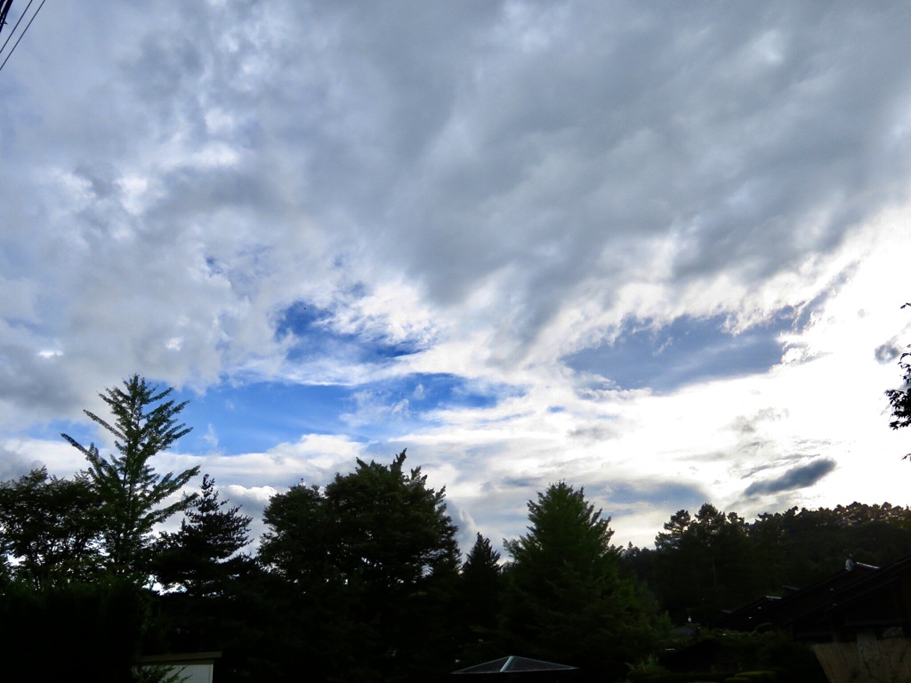 夕方の西空