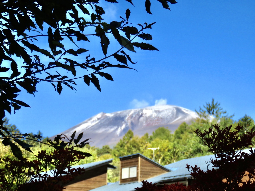 今朝の浅間山