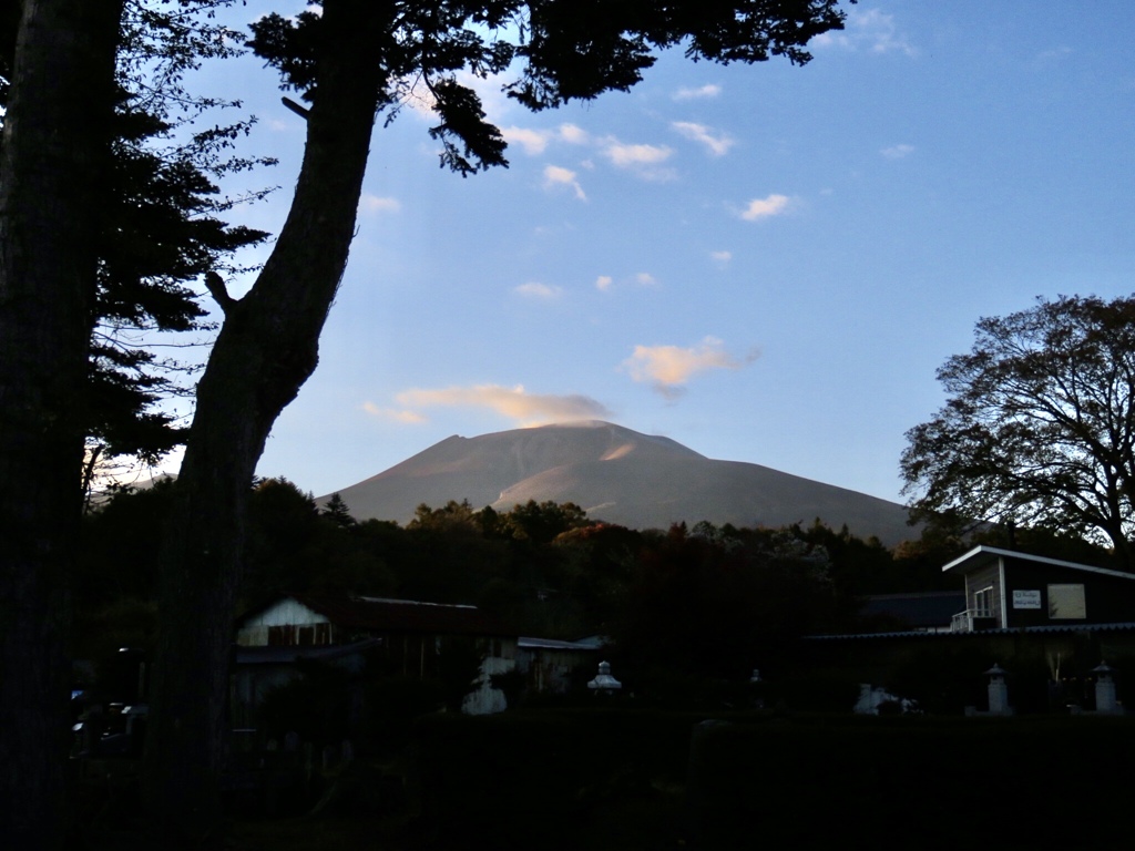 今日の夕方の浅間山