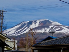 昨日の夕方の浅間山