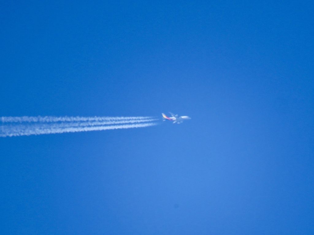 上空通過