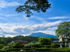 夕方の浅間山