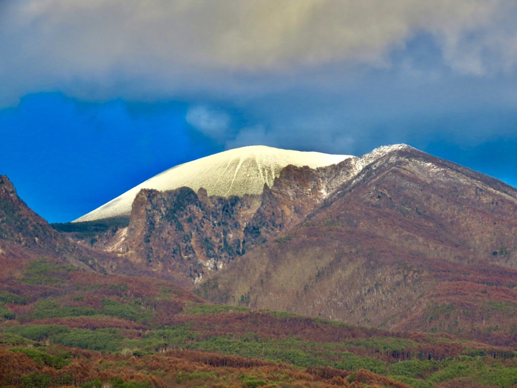 浅間山と剣ヶ峰