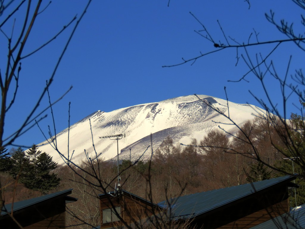 今朝の浅間山