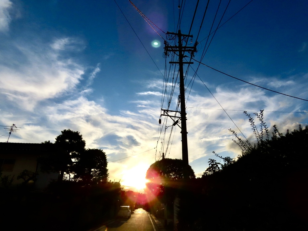 沈む夕陽