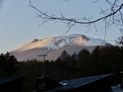 夕方の浅間山