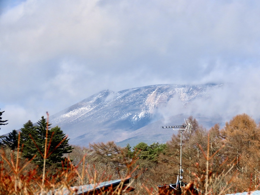 今朝の浅間山