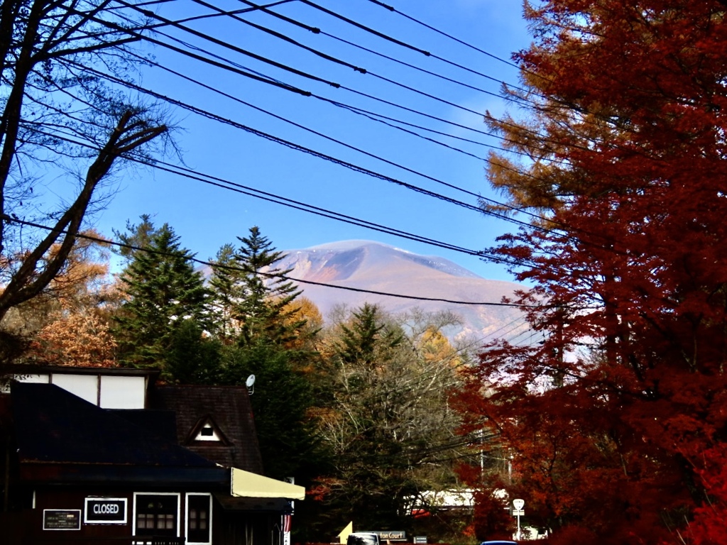 今朝の浅間山