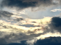 一瞬の彩雲