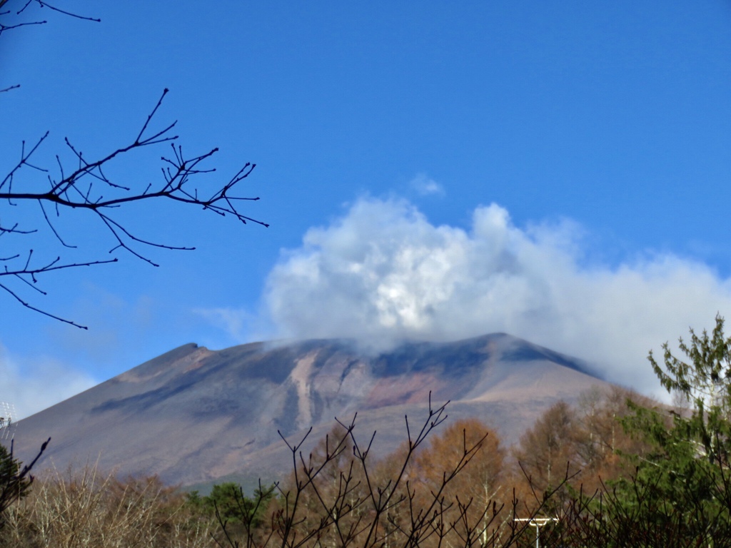 今朝の浅間山