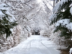 雪のトンネル