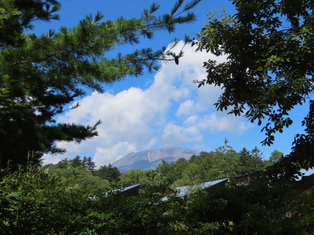 今朝の浅間山