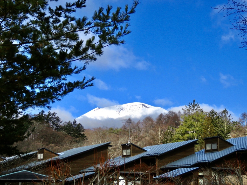 今朝の浅間山