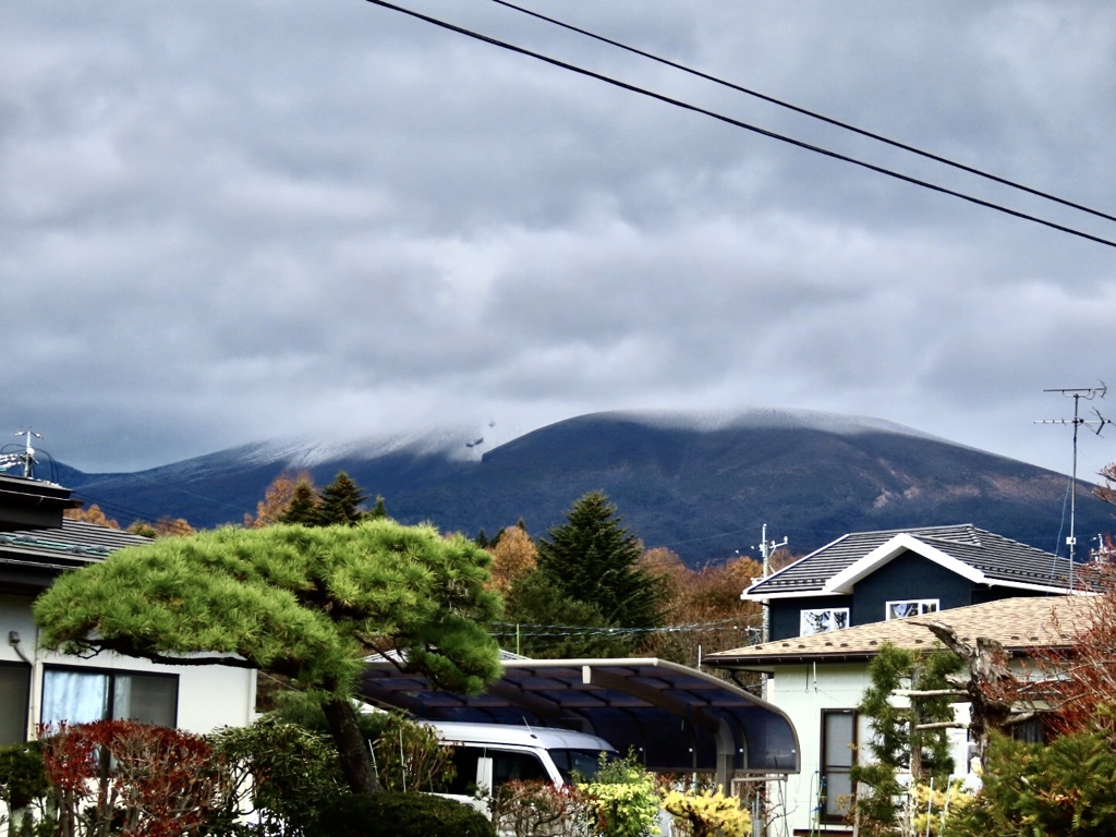 今朝の浅間山