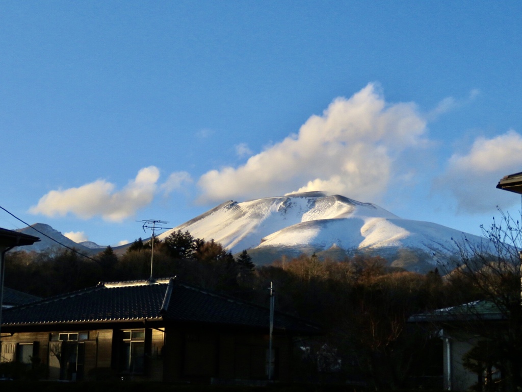 元日の浅間山