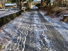 路面の雪