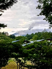 夕方の浅間山