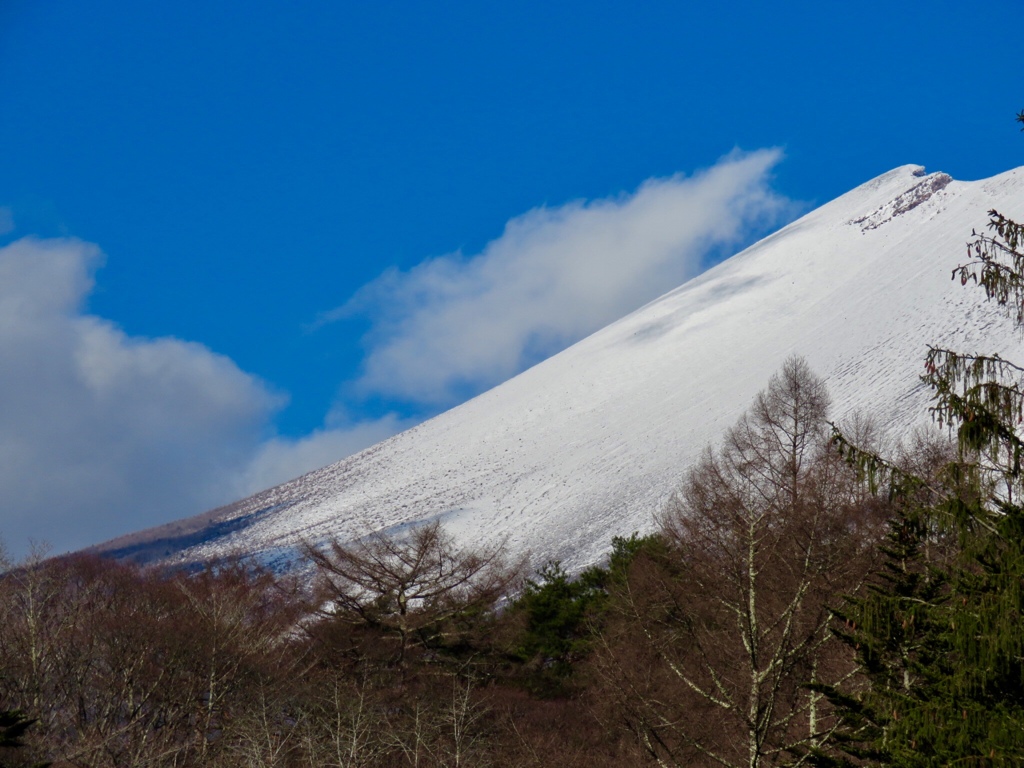 前掛山の斜面