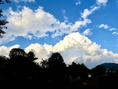 夕方の入道雲①
