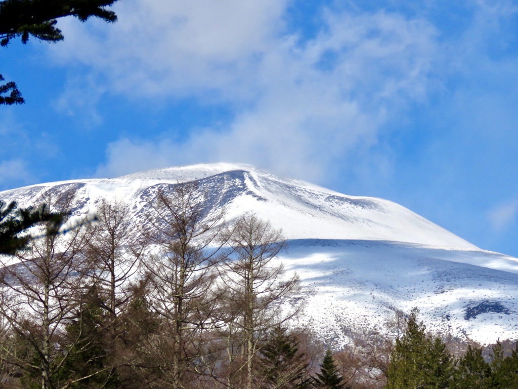 ケラ池から見た浅間山