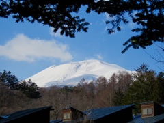 真っ白い浅間山