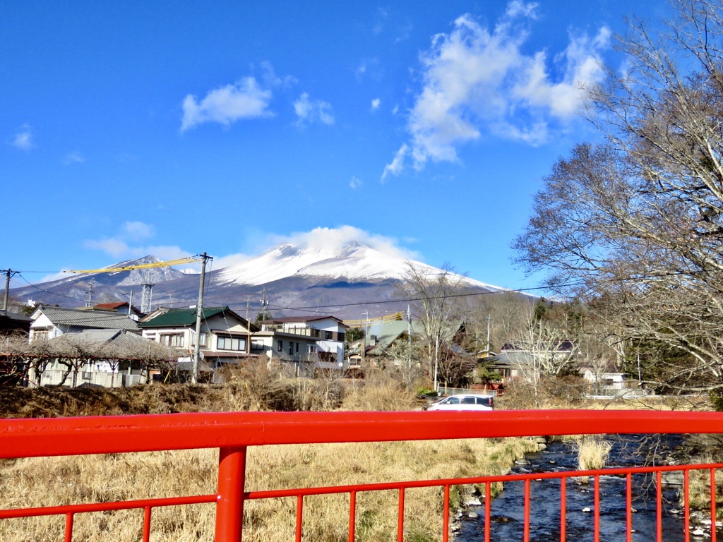 神社の参道から