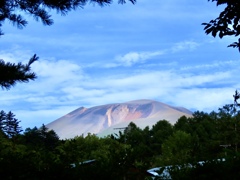 今朝の浅間山