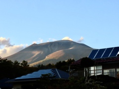 夕方の浅間山