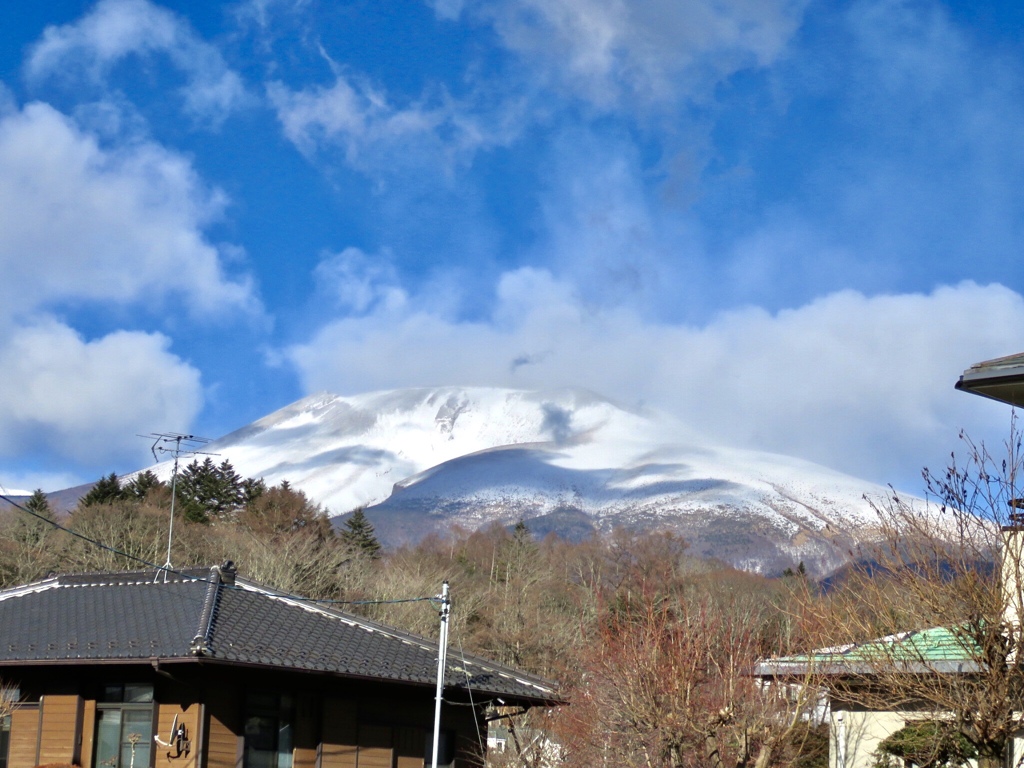 今朝の浅間山