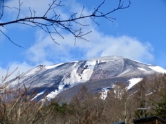 今朝の浅間山