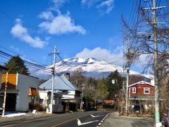 国道から見た浅間山