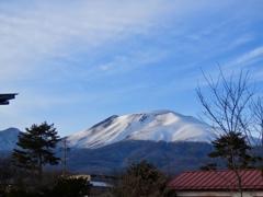 夕方の浅間山