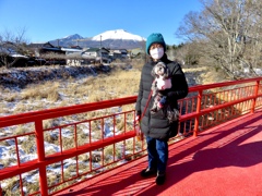 長倉神社参道で