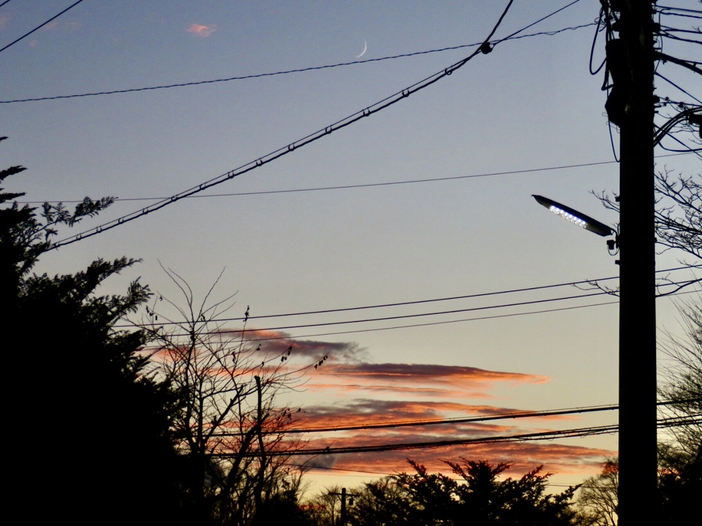 夕方の西空