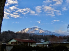 夕方の浅間山