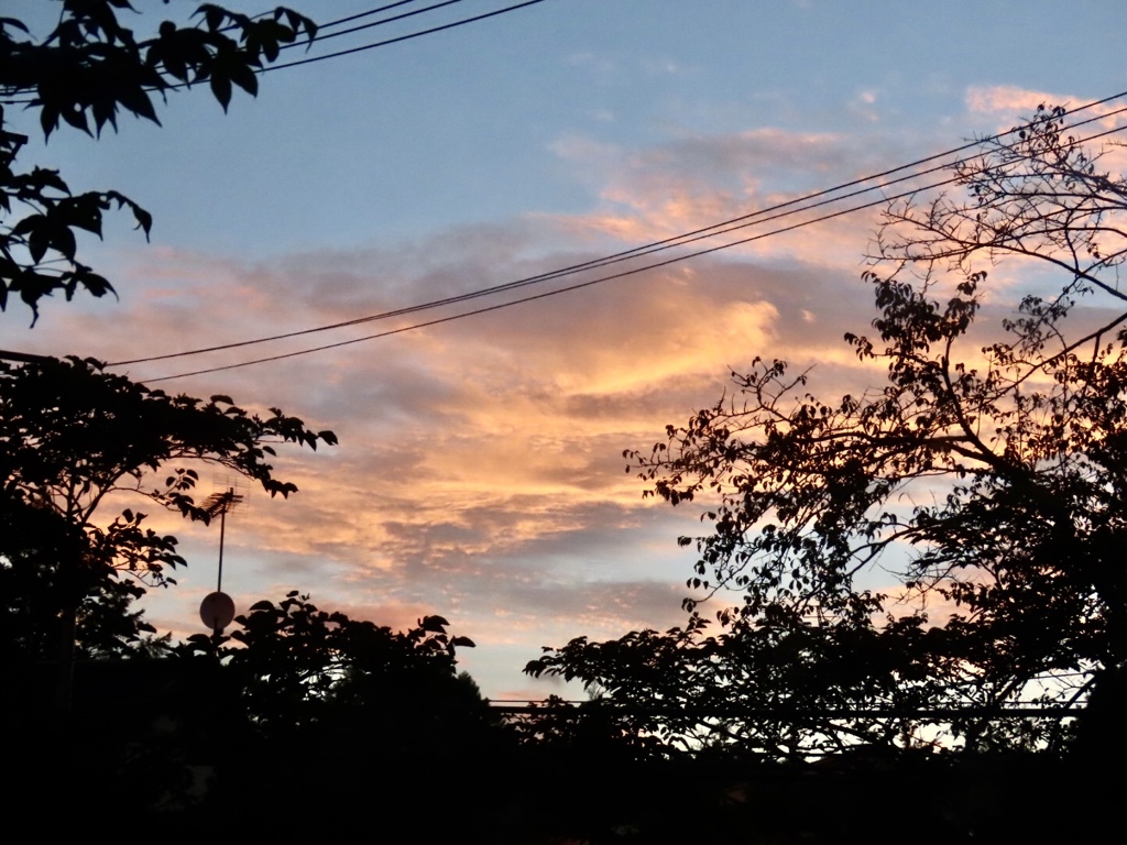 朝焼けの空