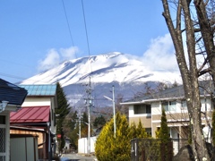 浅間山の雪
